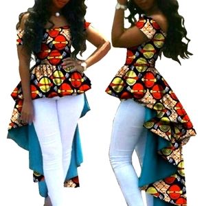 Ankara print african peplum top
